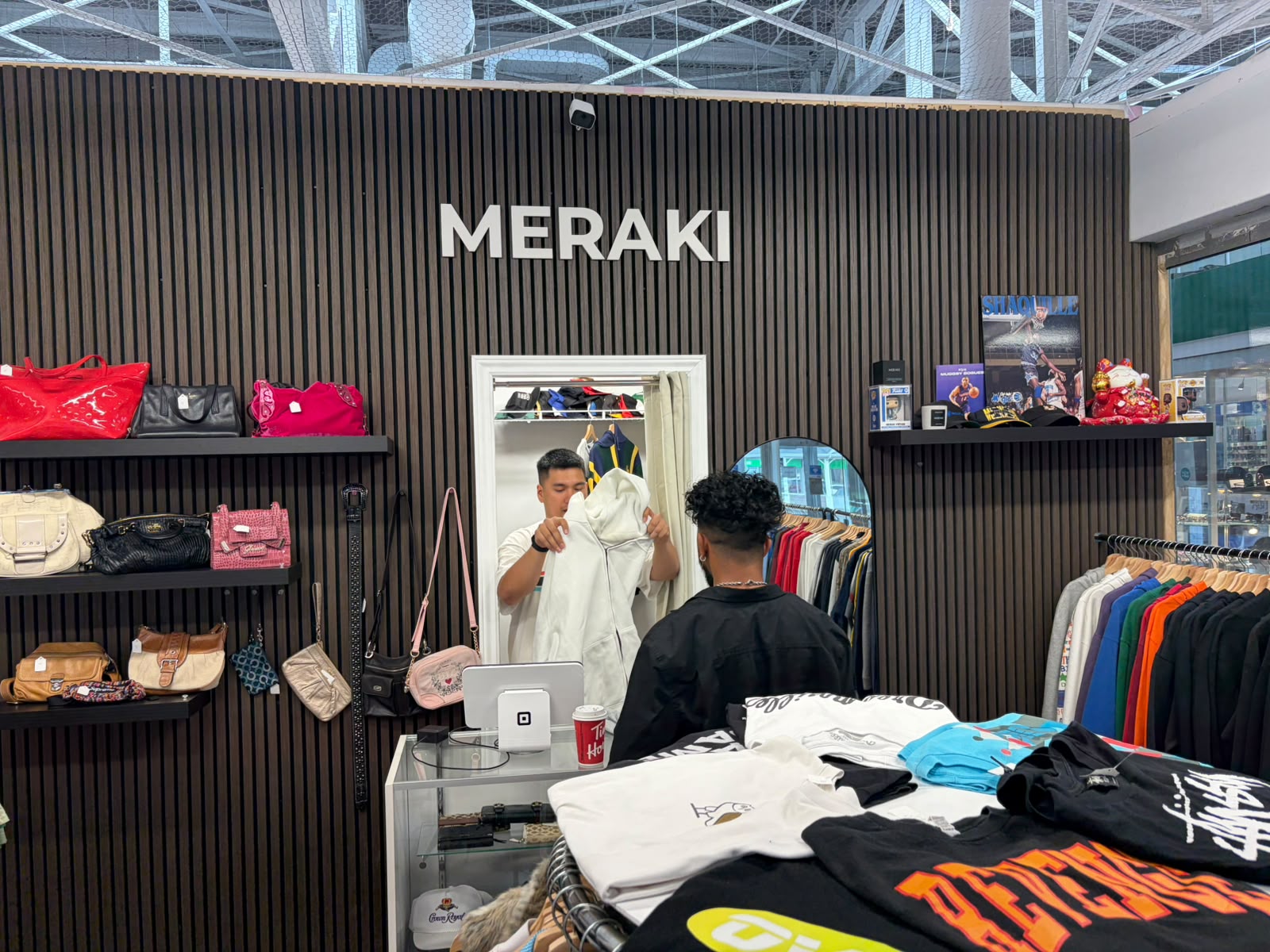 Kobe, anime legends and Jordan on the store wall